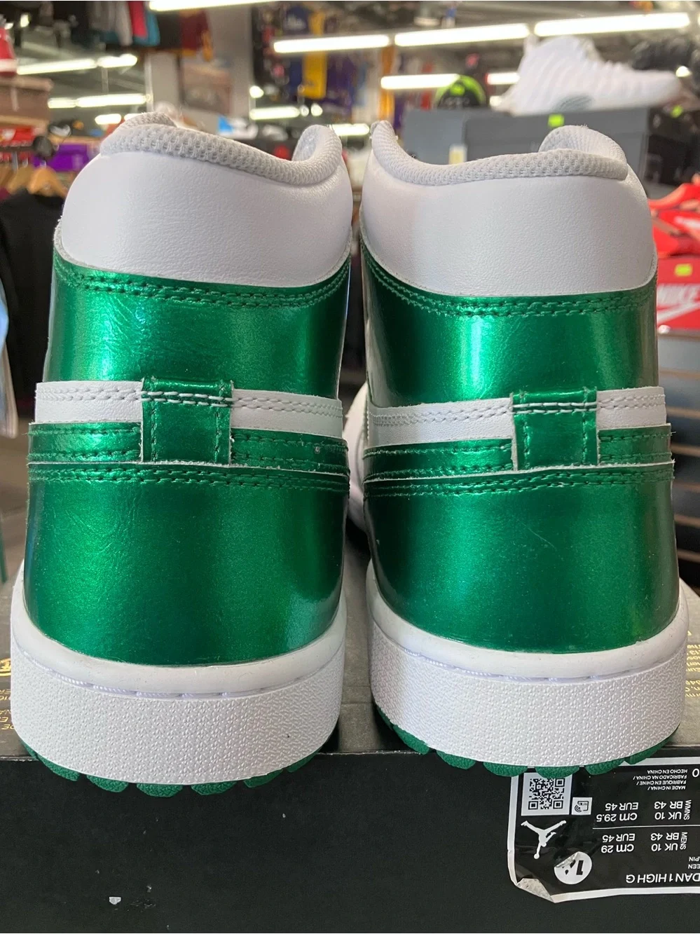Air Jordan 1 Retro High Golf Metallic Green Size 11